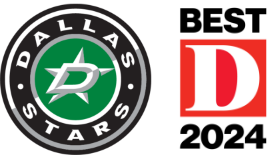 Dallas Stars logo; D Magazine Best 2024 logo