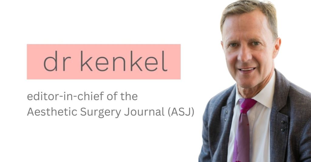 dr kenkel smiling becuase he is the new editor-in-cheif of the American Surgery Journal (ASJ)